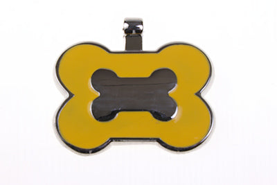 Yellow Bone pet tag