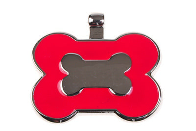 Red Bone pet tag