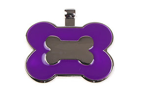 Purple Bone pet tag