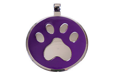 Purple Paw pet tag