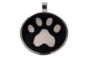 Black Paw pet tag