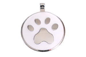 White Paw pet tag