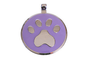 Lavender Paw pet tag