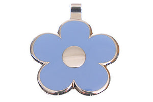 Light Blue Flower pet tag