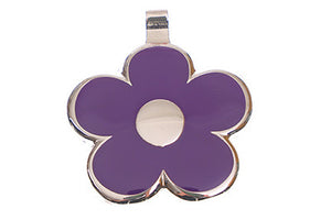 Purple Flower pet tag