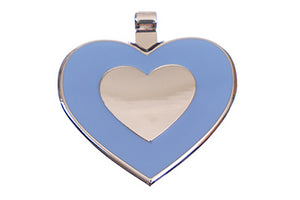 Light Blue Heart pet tag