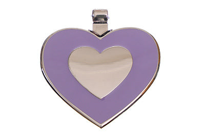Lavender Heart pet tag