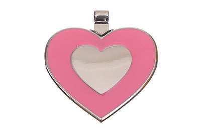 Pink Heart pet tag