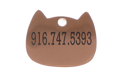 Cat Head back of tag
